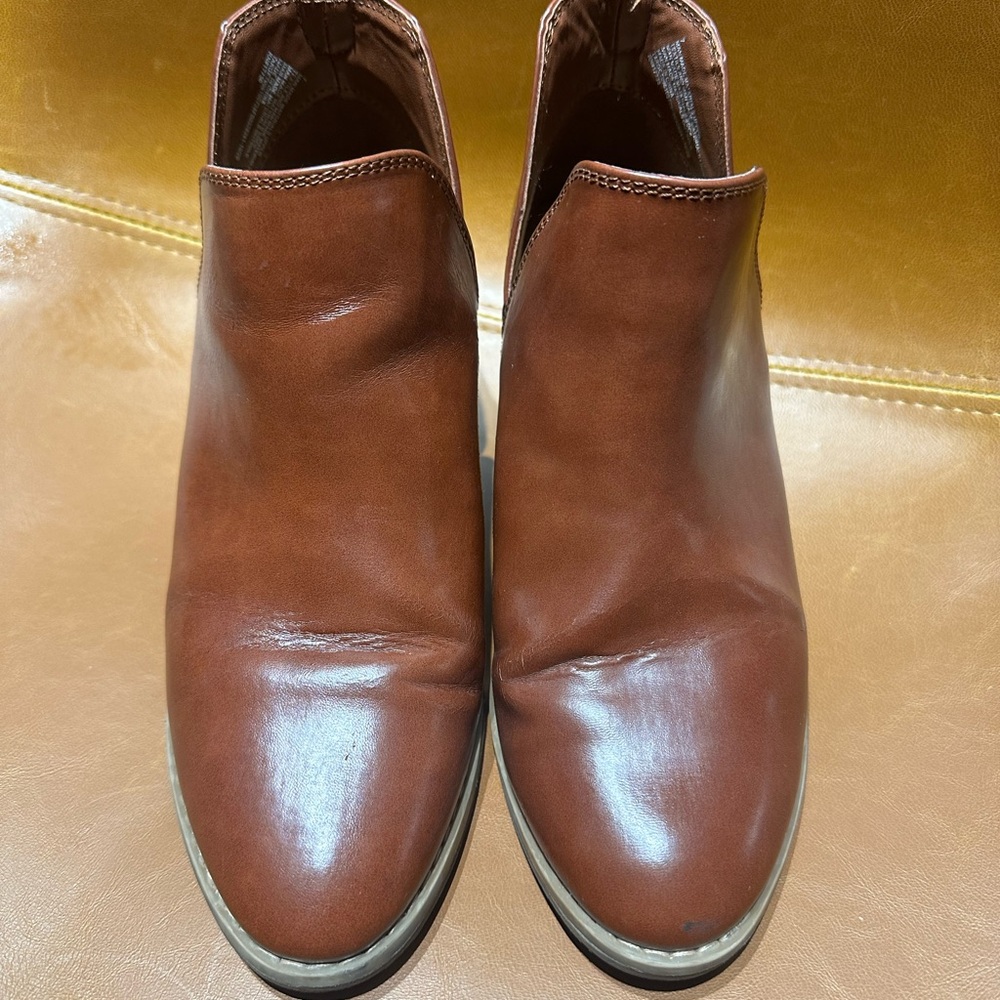 Universal Thread Dark Cognac Booties - image 5